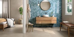 azulejos azules baño