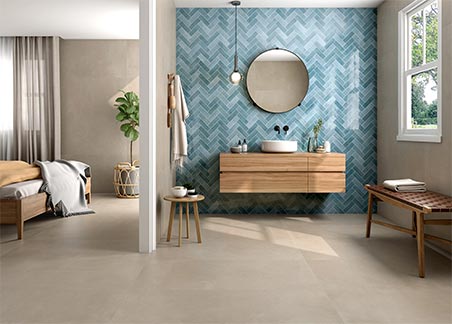azulejos azules baño