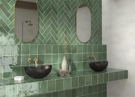 azulejos verde
